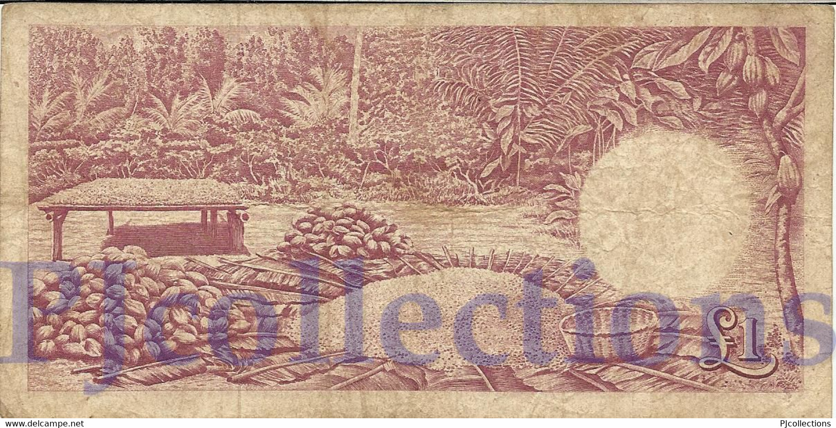 GHANA 1 POUND 1961 PICK 2c VF - Ghana