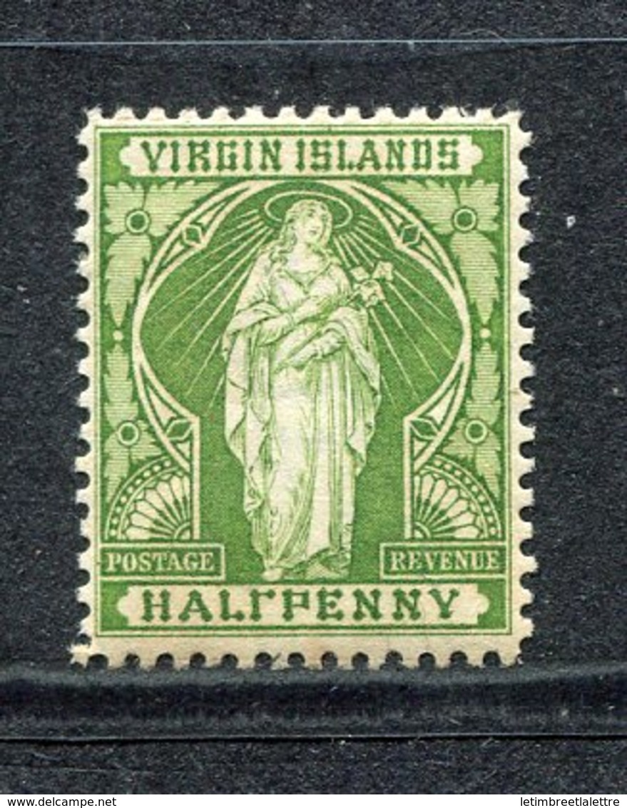 Vierges - N° 20a * - Neuf Avec Charnière - Erreur : Half - British Virgin Islands