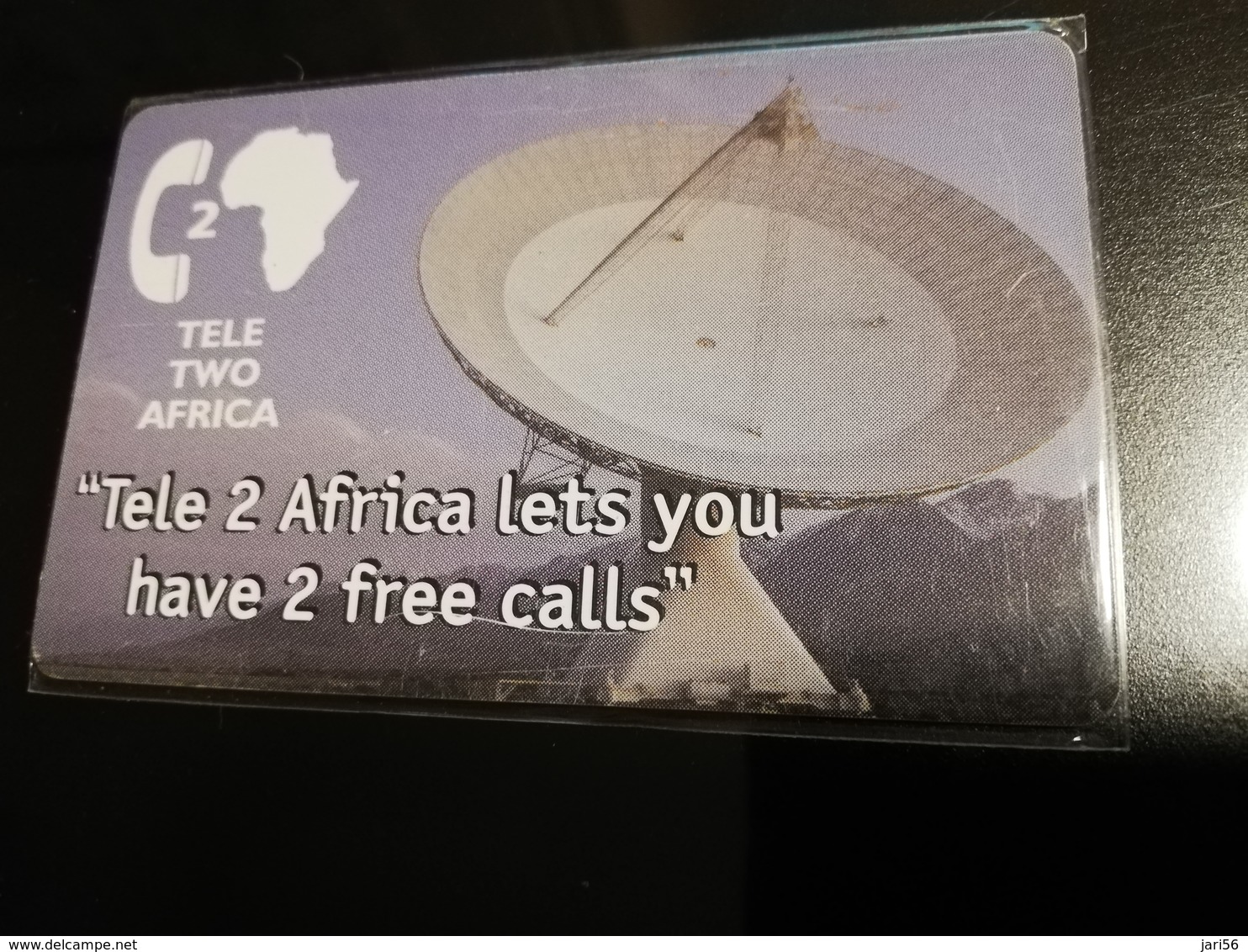 ZAMBIA  CHIPCARD  20+2 UNITS  TELE 2  SATTELITE DISH  USED CARD **1047** - Zambia