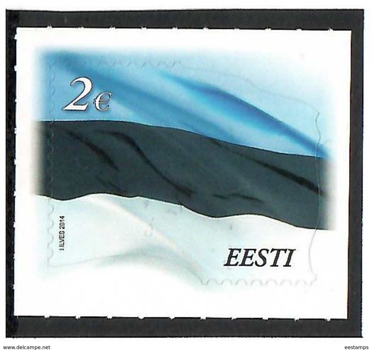 Estonia 2014 . Estonian Flag. 1v: 2, S/adh.  Michel # 788 - Estland