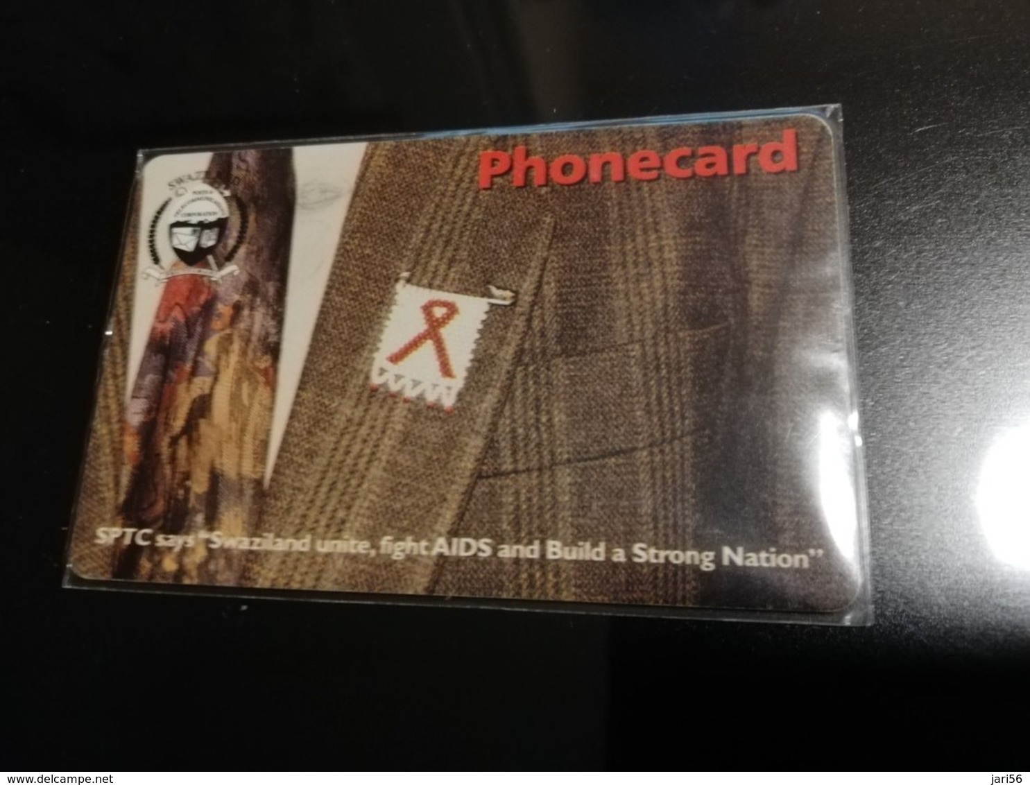 SWASILAND CHIPCARD  E15 AIDS     USED CARD **1053** - Swasiland