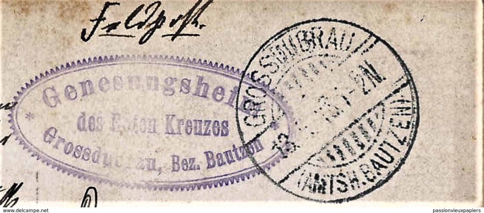 FOTO AK  GROSSDUBRAU 1915 (Stempel)  GENESUNGSHEIM Des ROTES KREUZ - Grossdubrau Wulka Dubrawa