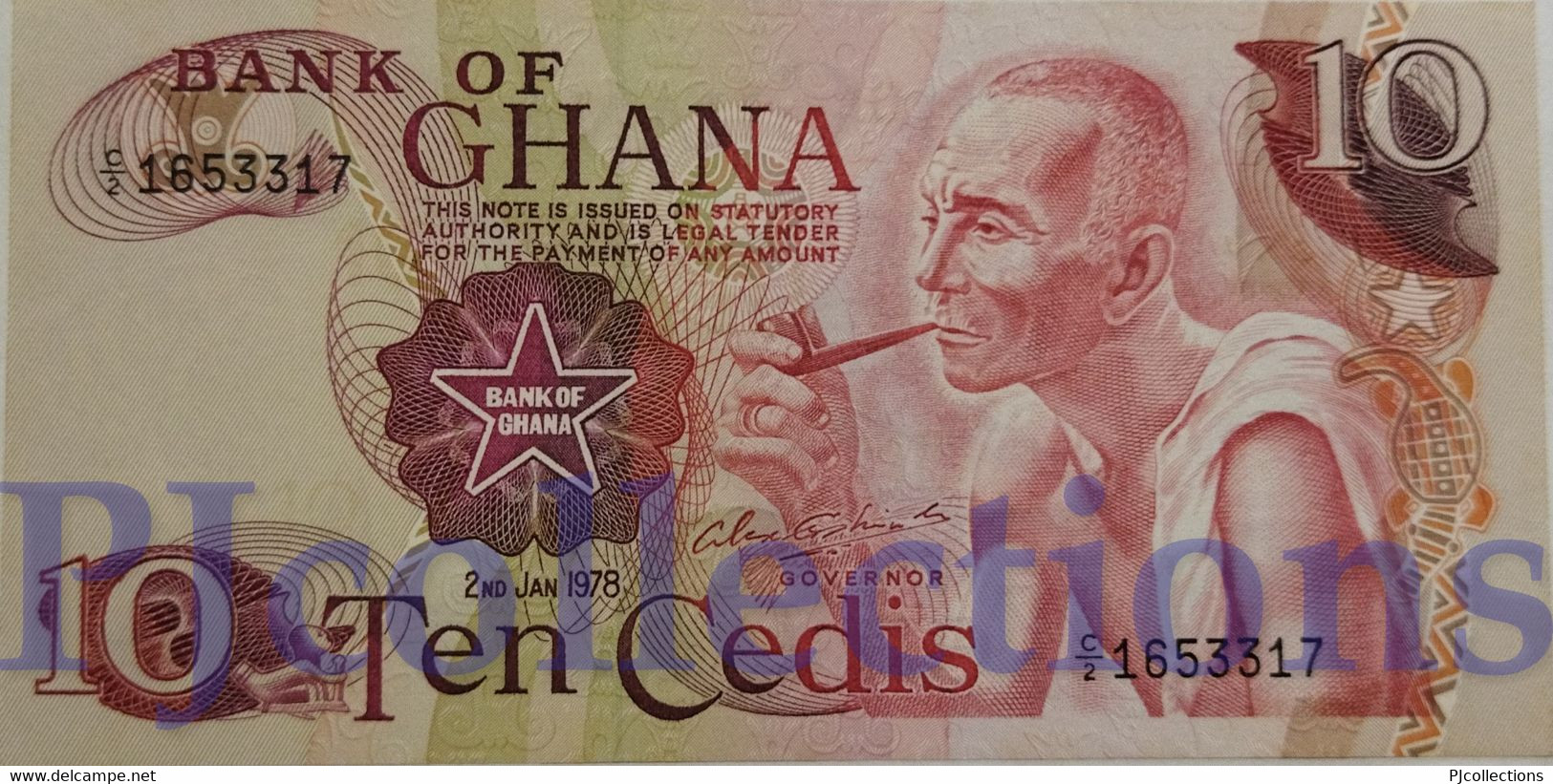 GHANA 10 CEDIS 1978 PICK 16f UNC - Ghana