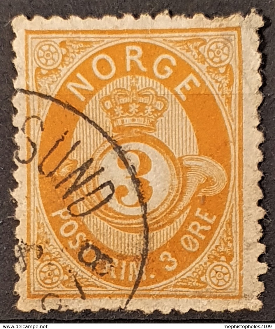 NORWAY 1877/78 - Canceled - Sc# 23 - 3o - Gebruikt