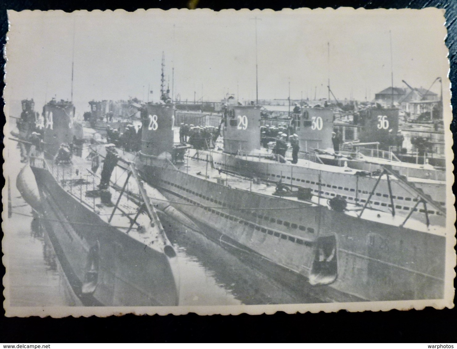 GERMAN Photo WW2 WWII ARCHIVE : U-BOATS N° 28 29 30 34 36 _ KRIEGSMARINE - Guerre, Militaire