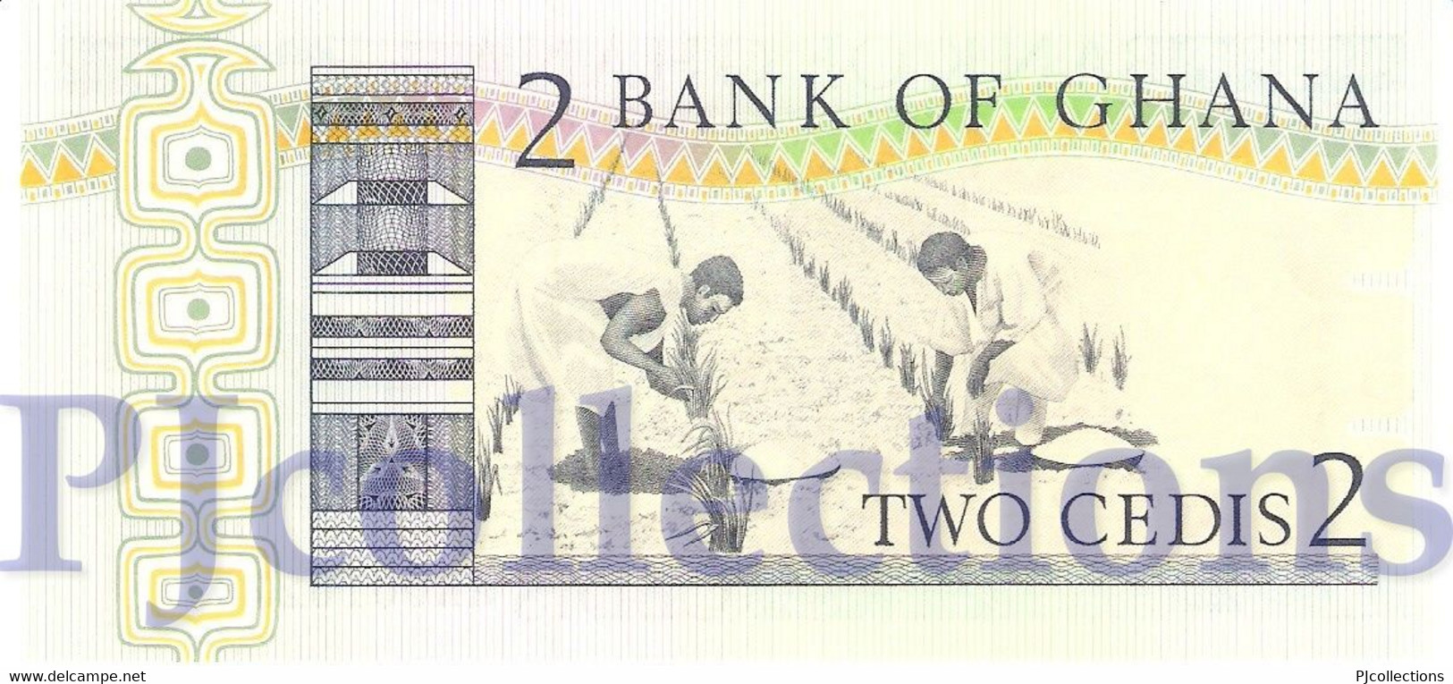 GHANA 2 CEDI 1979 PICK 18a UNC - Ghana