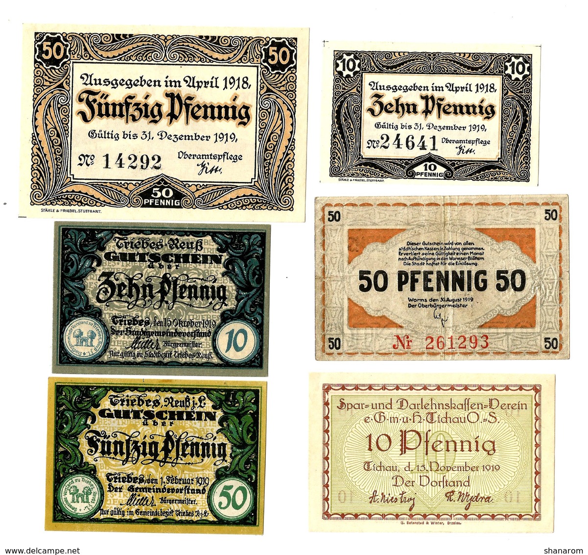 Allemagne // NOTGELD // Collection // Years 1919 // SET OF 115 notes