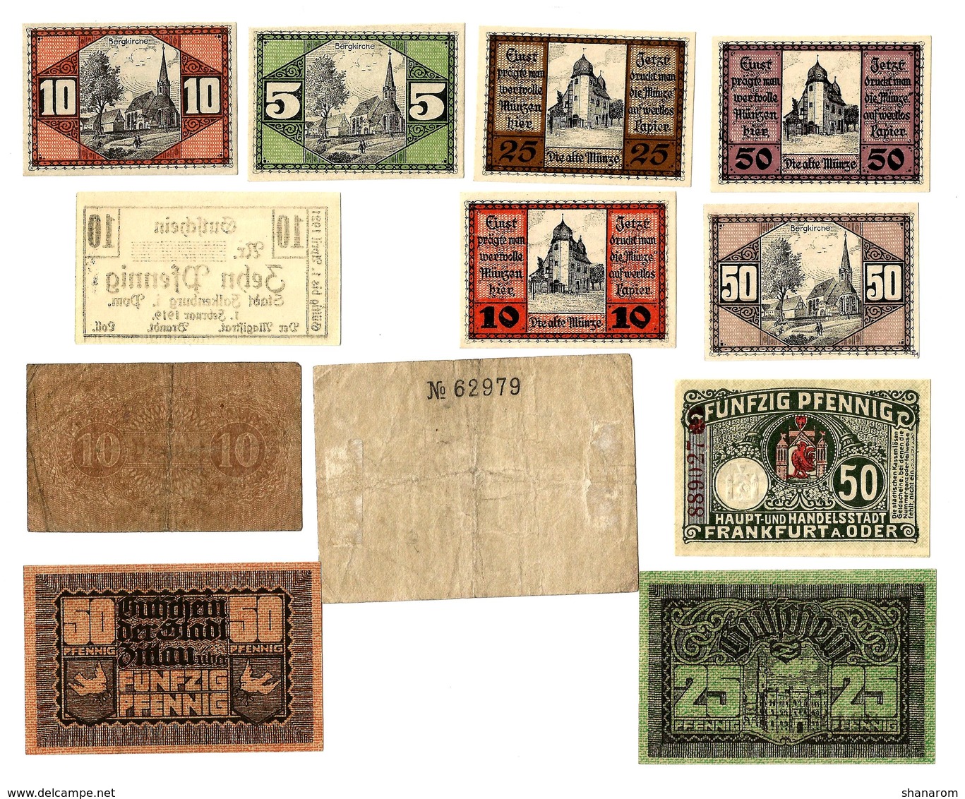 Allemagne // NOTGELD // Collection // Years 1919 // SET OF 115 notes