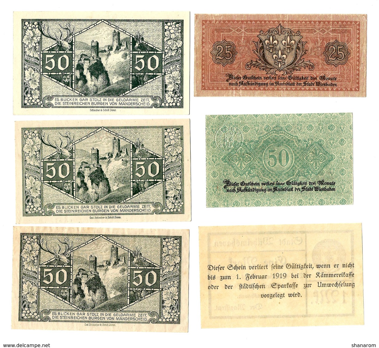 Allemagne // NOTGELD // Collection // Years 1919 // SET OF 115 notes