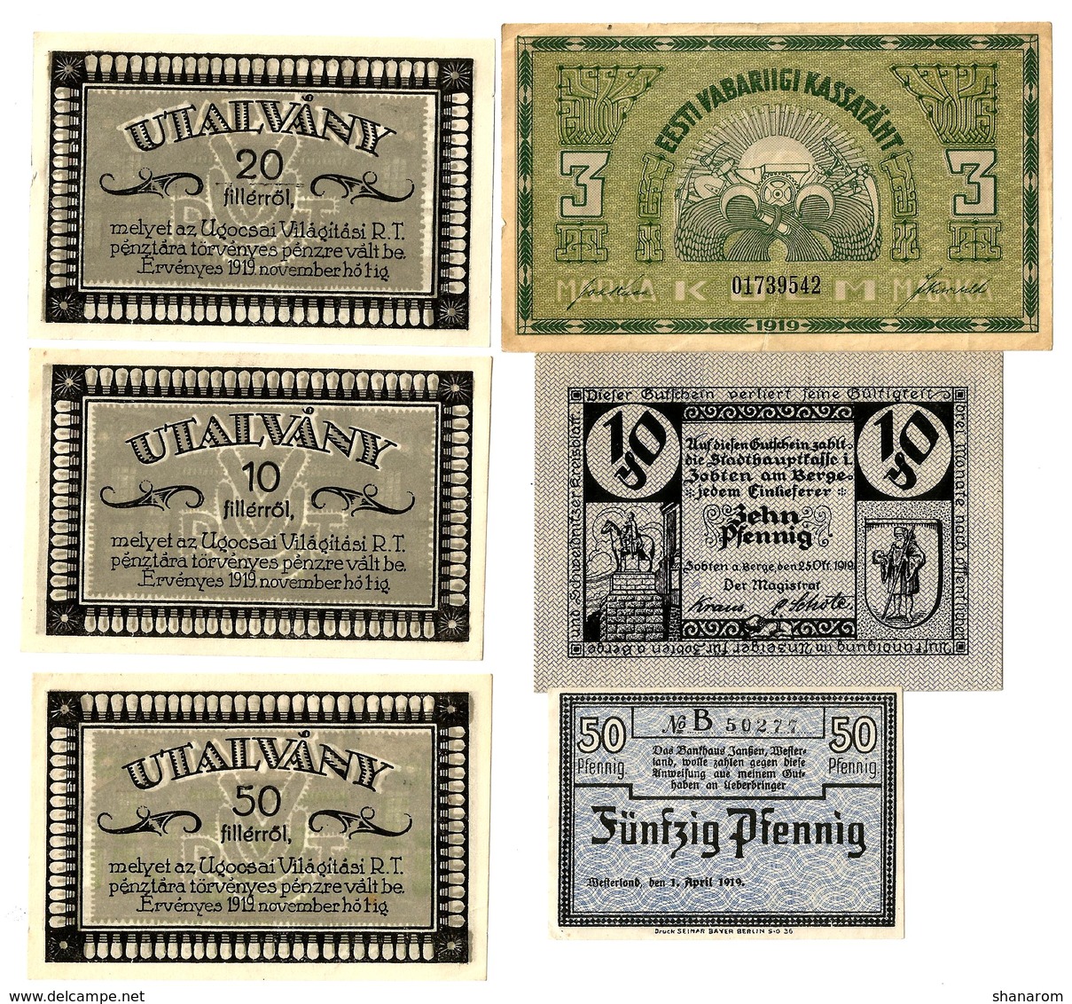 Allemagne // NOTGELD // Collection // Years 1919 // SET OF 115 notes