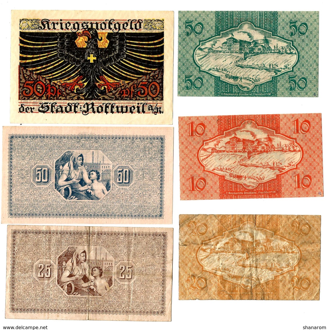 Allemagne // NOTGELD // Collection // Years 1919 // SET OF 115 notes