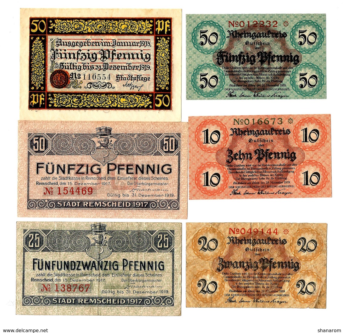 Allemagne // NOTGELD // Collection // Years 1919 // SET OF 115 notes