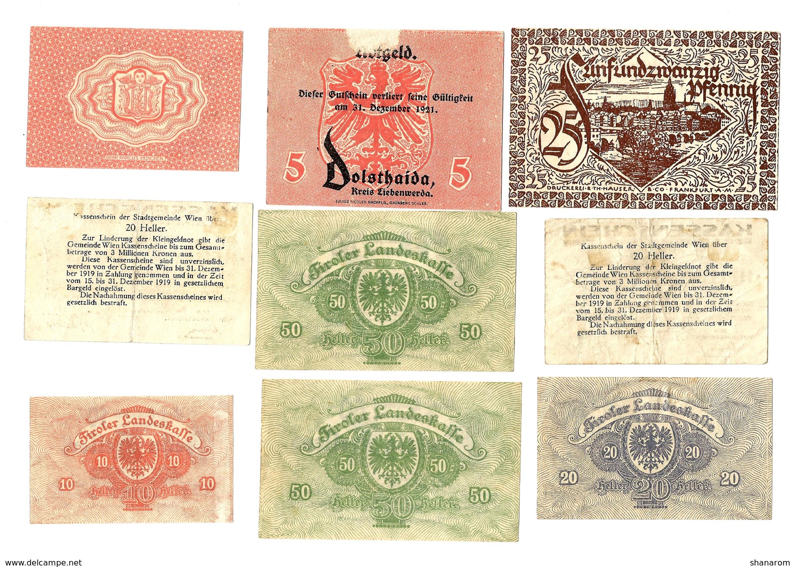 Allemagne // NOTGELD // Collection // Years 1919 // SET OF 115 notes