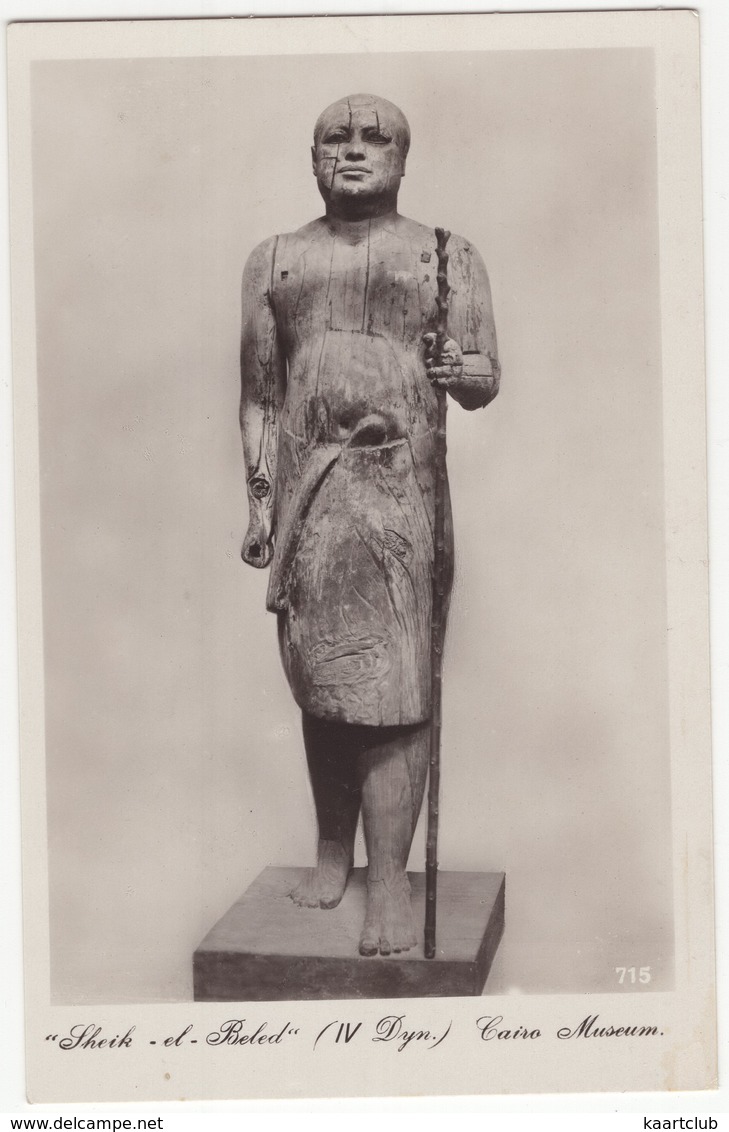'Sheik - El - Beled' ( IV Dyn.) - Cairo Museum - (715 - Lehnert & Landrock, Cairo) - Egypt - Musées