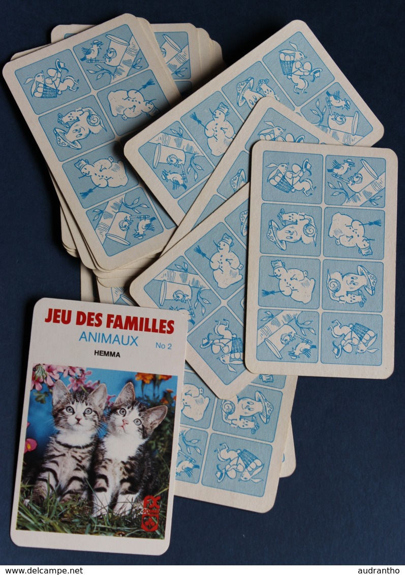 Jeu De Cartes 7 Familles Vintage Années 70 Les Animaux N°2 Hemma Schmid - Andere & Zonder Classificatie