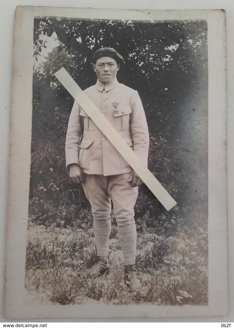 1916 1918 Tirailleurs Annamite Indochinois Indochine Croix De Guerre Citation Poilu Tranchée Ww1 1914 Carte Photo - Guerre, Militaire