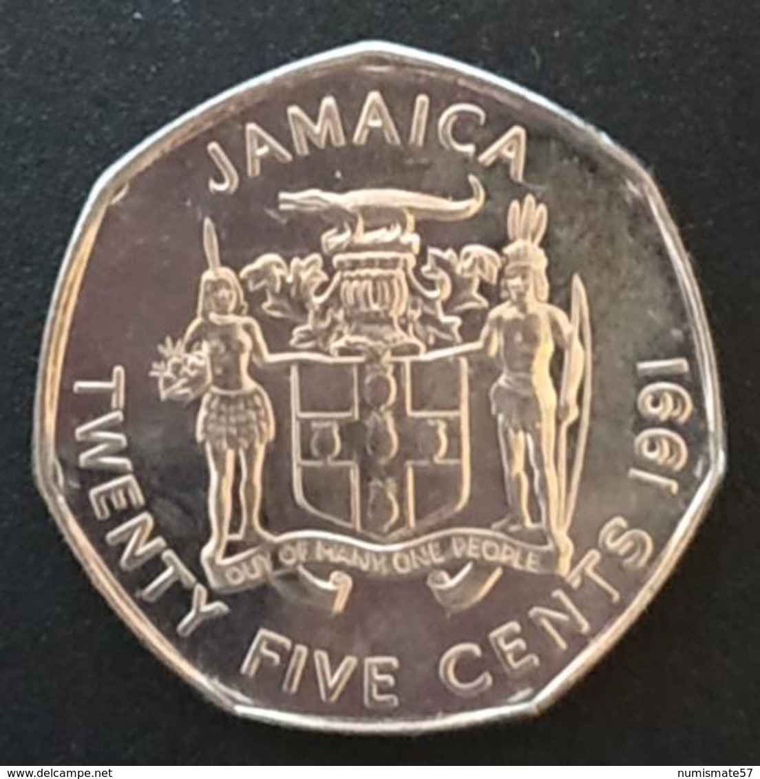 JAMAIQUE - JAMAICA - 25 CENTS 1991 - Marcus Garvey - KM 147 - Jamaique