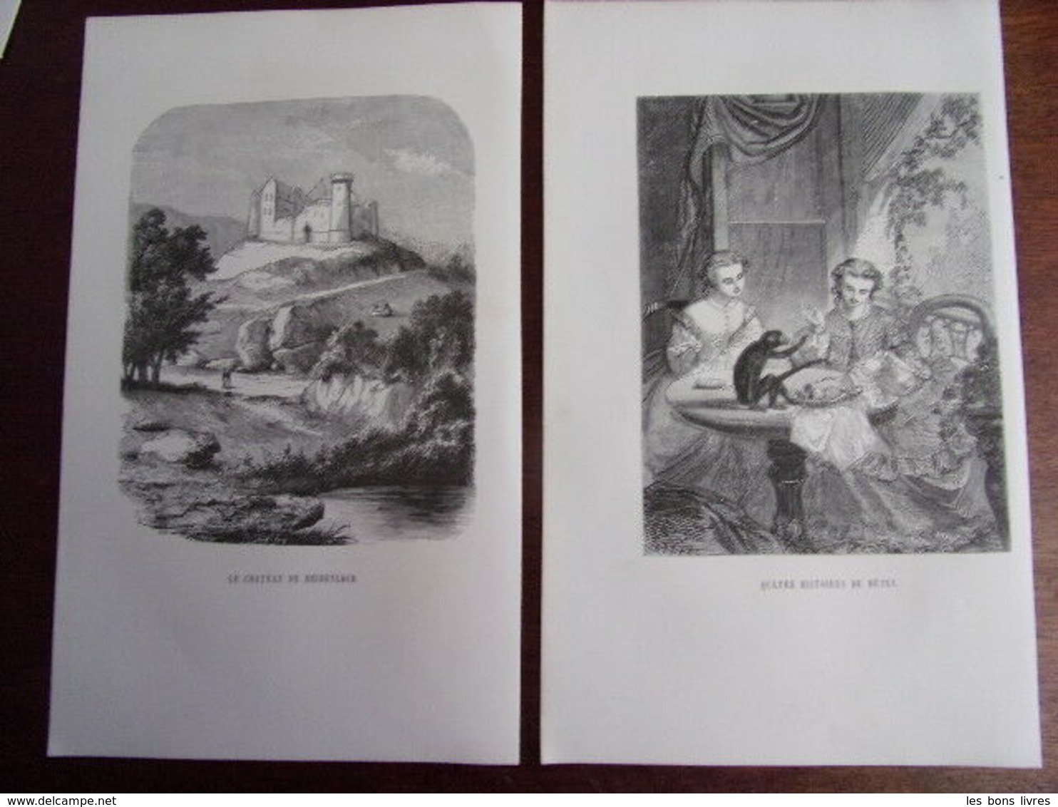 Bon Lot De 10 Gravures Contes Pour Enfants. Staal, Pizzatta, Etc ..1860 - Lithographies