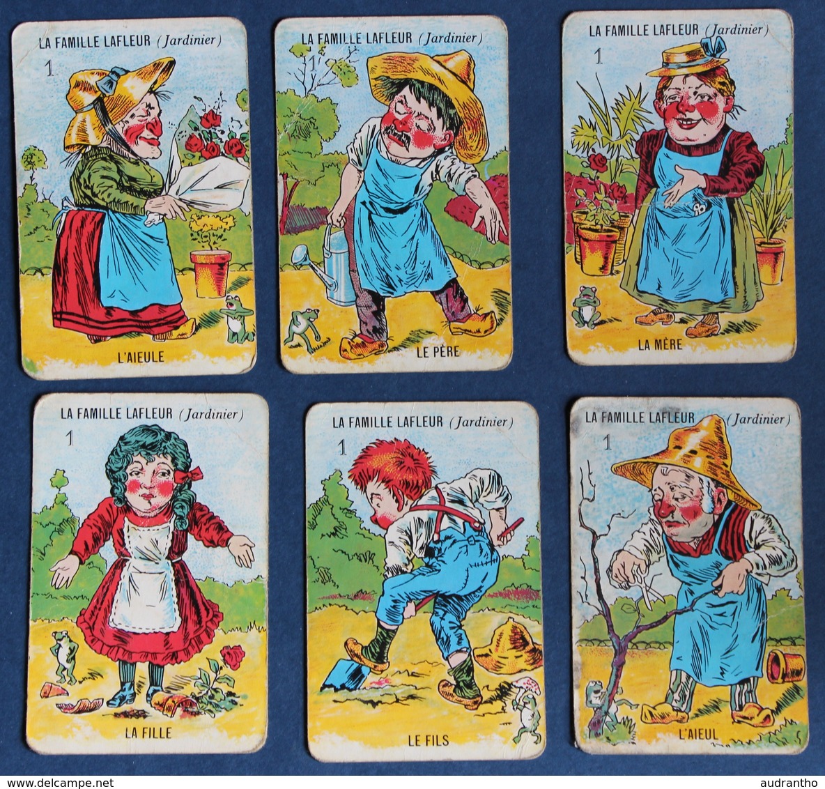 Jeu De Carte 7 Familles Ancien Le Vrai Jeu De Cartes De Grand' Mère Miro Company Métiers Charcutier Cordonnier Pâtissier - Autres & Non Classés