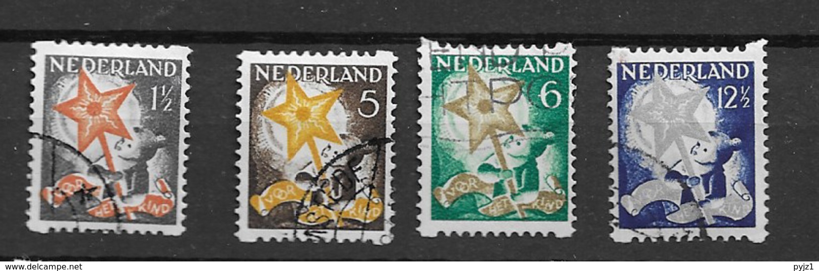 1932 USED  Nederland, Pays-Bas, NVPH R98-101 Roltanding - Gebruikt