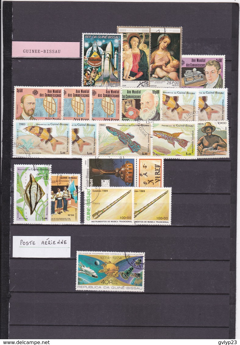 GUINéE-BISSAU/GUINéE PORTUGAISE/ UN LOT DE 32 TIMBRES NEUFS**, NEUFS*, OBLITéRéS DONT MULTIPLES - Guinée-Bissau