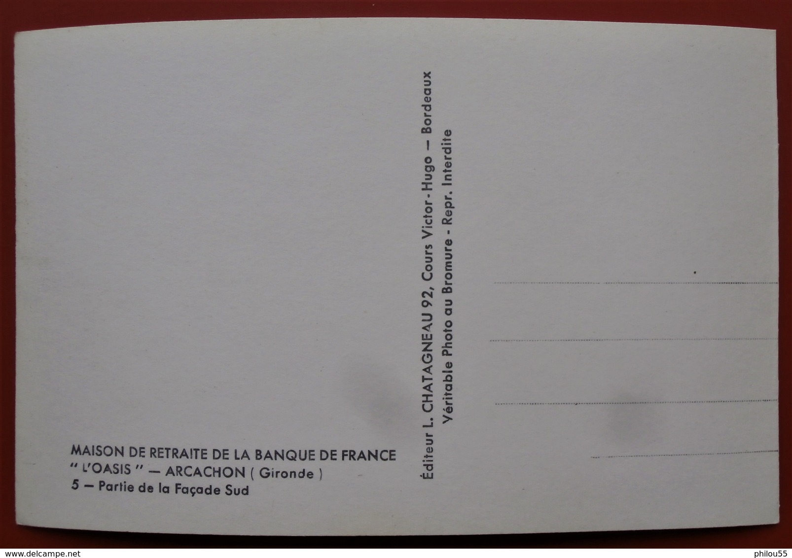 Cpsm Photo 33 ARCACHON  BANQUE DE FRANCE L'Oasis Maison De Retraite - Arcachon