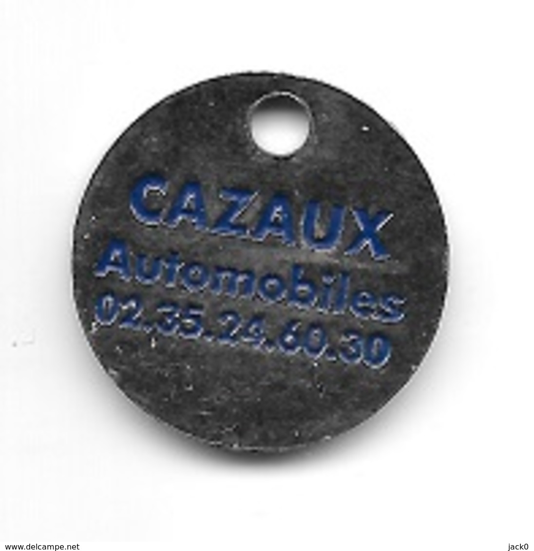 Jeton De Caddie Ville  LE  HAVRE, Automobile  FORD  Verso  CAZAUX  Automobiles  ( 76 ) - Jetons De Caddies