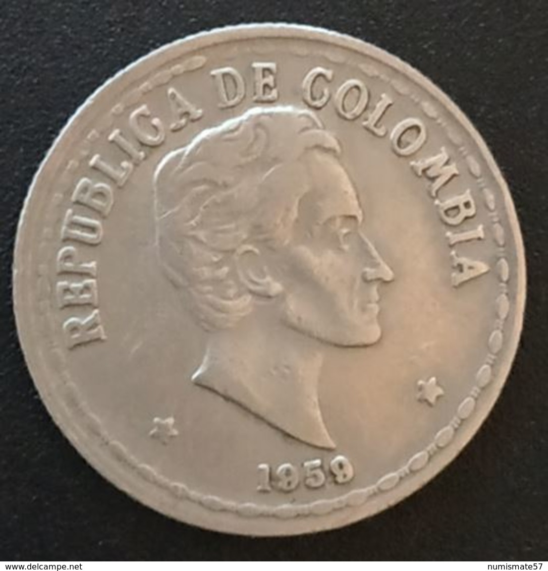 COLOMBIE - COLOMBIA - VEINTE - 20 CENTAVOS 1959 - KM 215 - Colombie