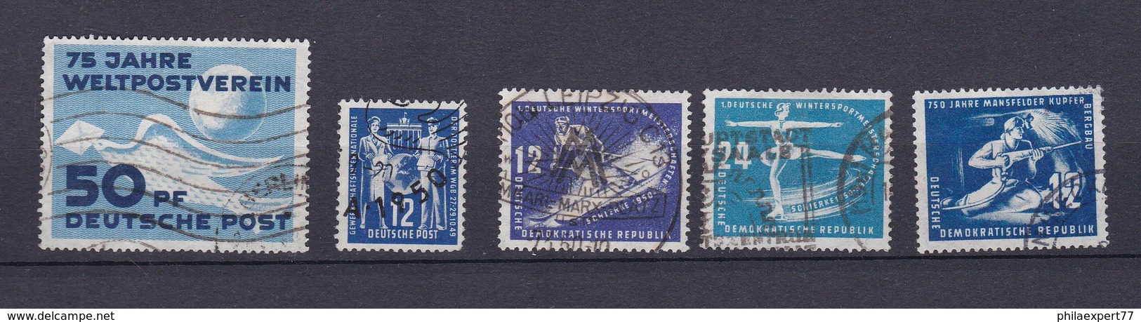 DDR - 1949/50 - Michel Nr. 242/43+246+47+273 - Gest. - 86 Euro - Gebraucht