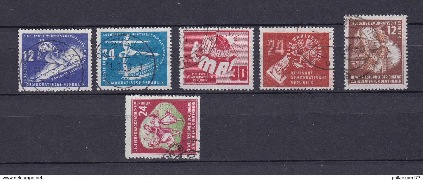 DDR - 1950/51 - Michel Nr. 246/47+250+275+289/90 - Gest. - 88 Euro - Gebraucht