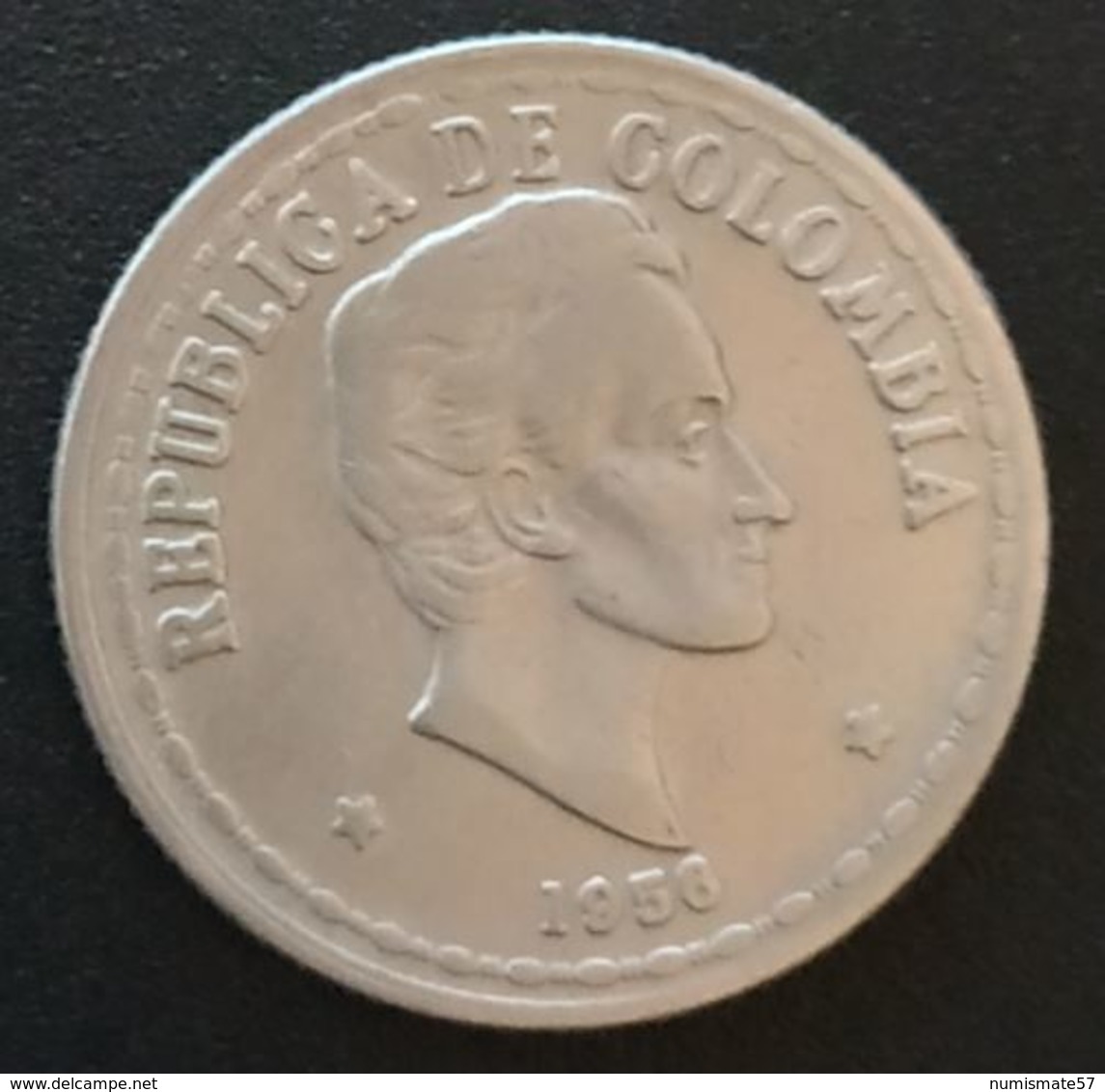 COLOMBIE - COLOMBIA - VEINTE - 20 CENTAVOS 1956 - KM 215.1 - Colombie