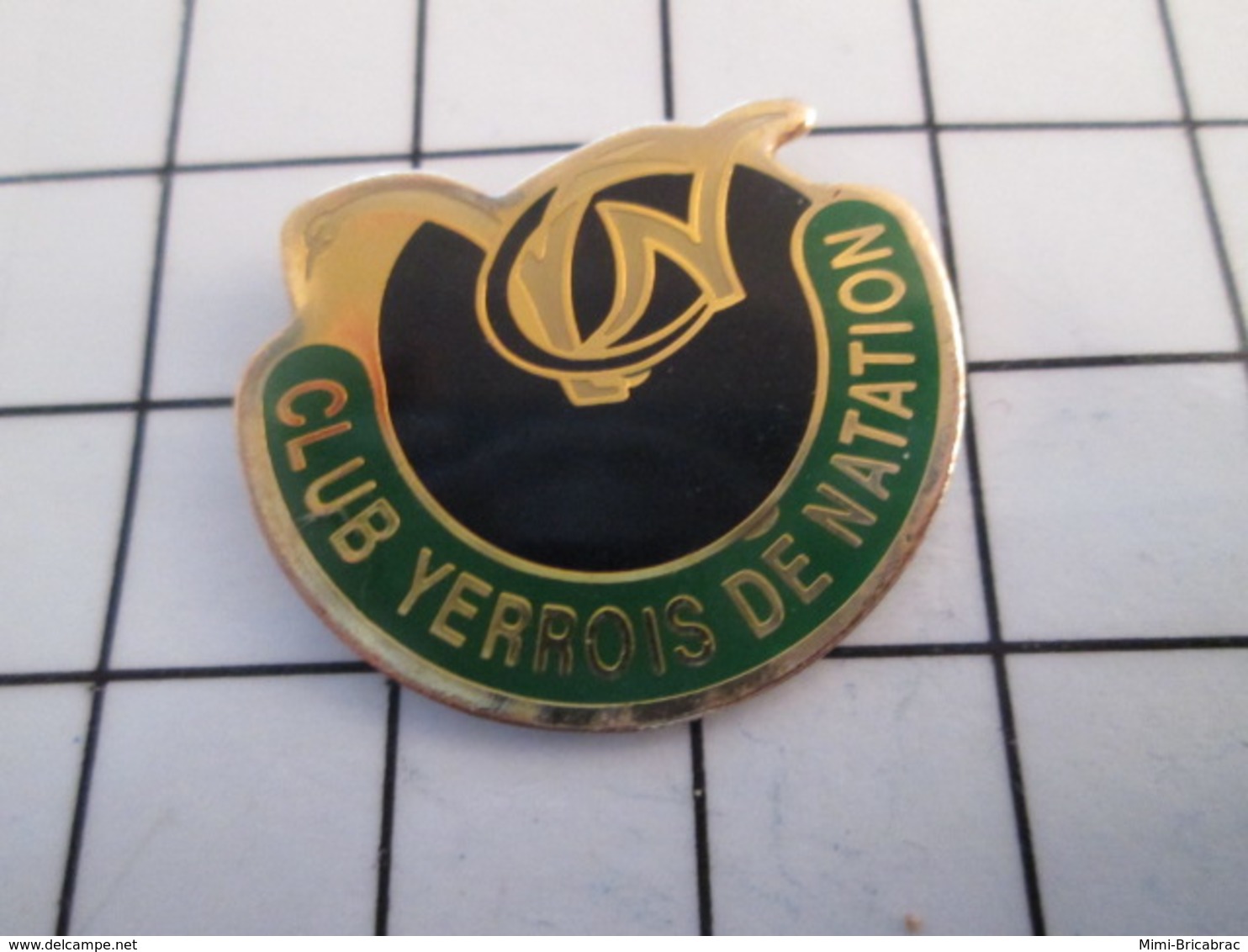 816a Pin's Pins / Beau Et Rare / THEME : SPORTS / NATATION CLUB YERROIS Le Club De Demain ! - Natation