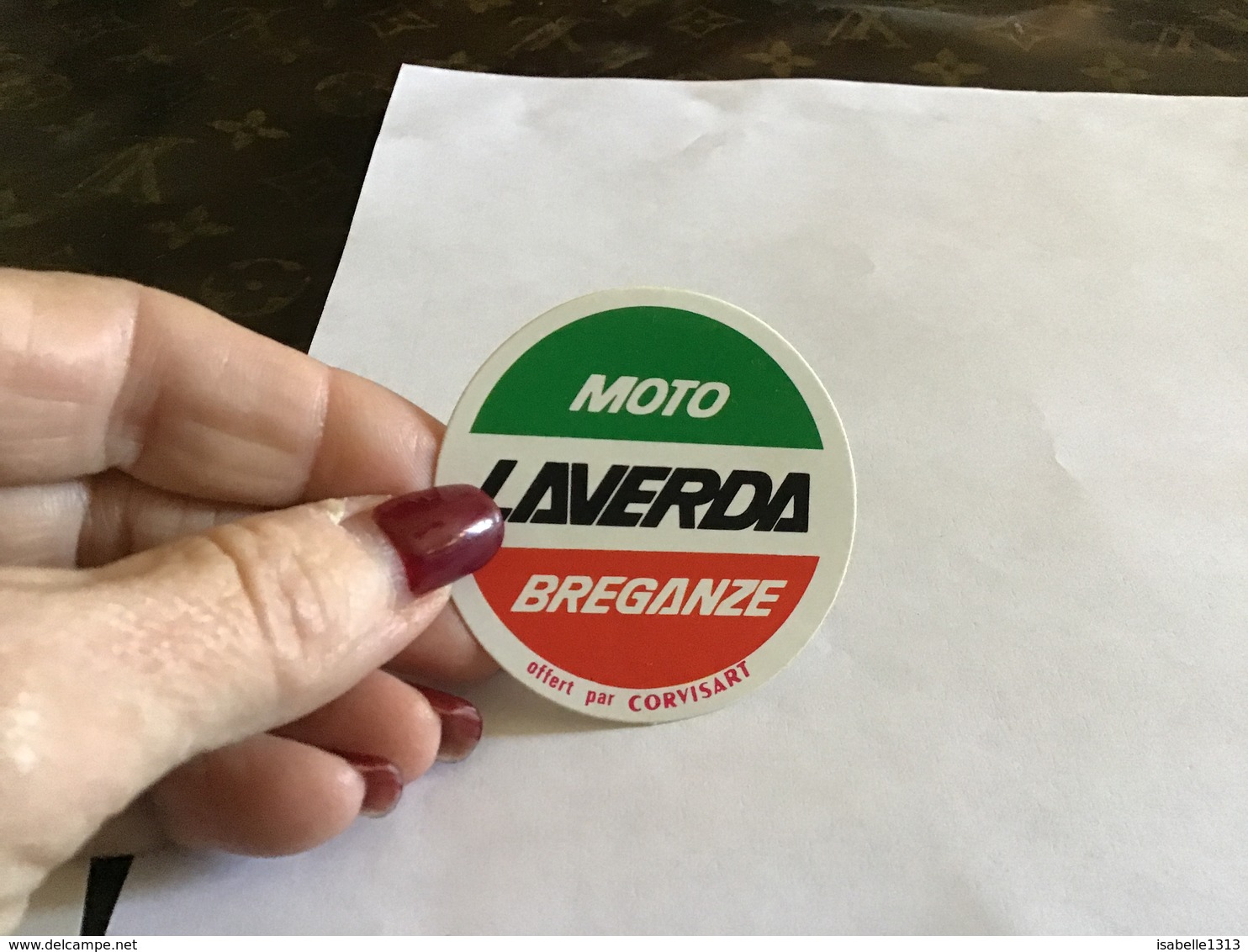 Autocollant Moto Laverda Breganze Offert Par Corvisart - Autocollants