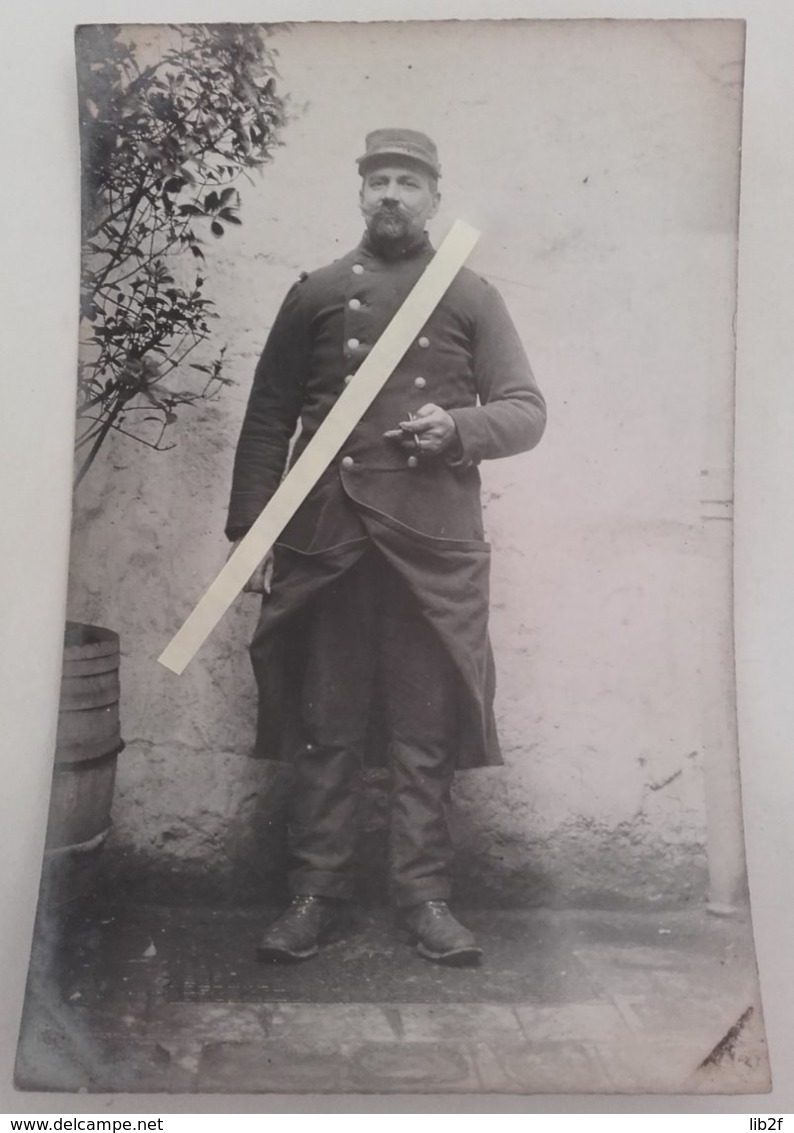 1914 Chasseur à Pieds Alpins 22 Eme Bataillon Albertville  Poilu Tranchée Ww1 1914 Carte Photo - Guerre, Militaire