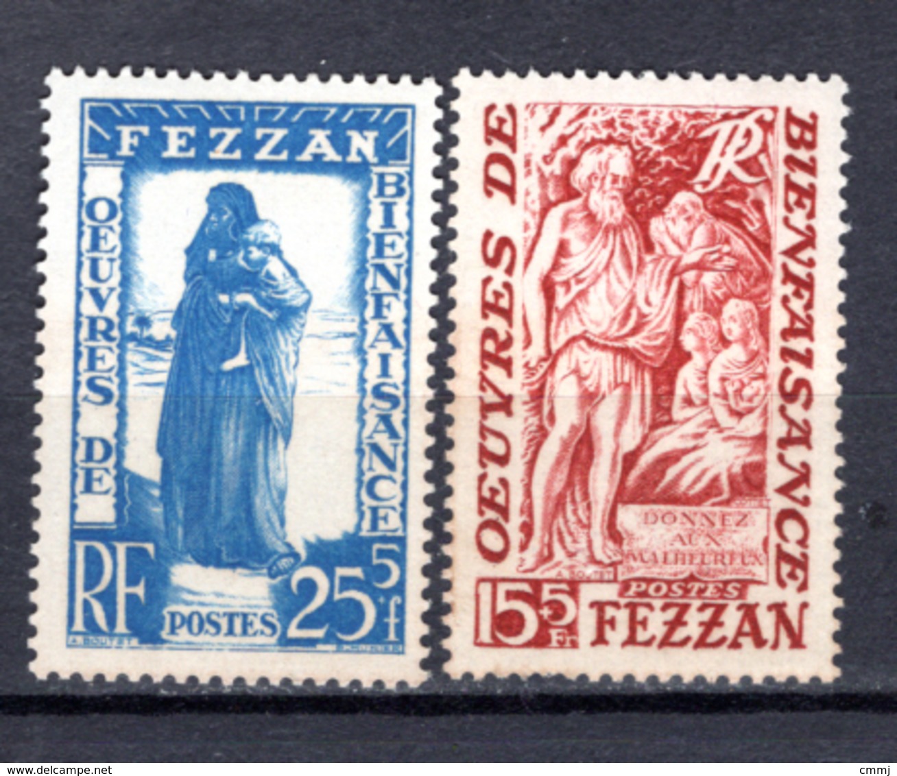 1950 - FEZZAN - Unif.  Nr. 54/55 - NH -  (W19022012.14.) - Fezzan & Ghadames