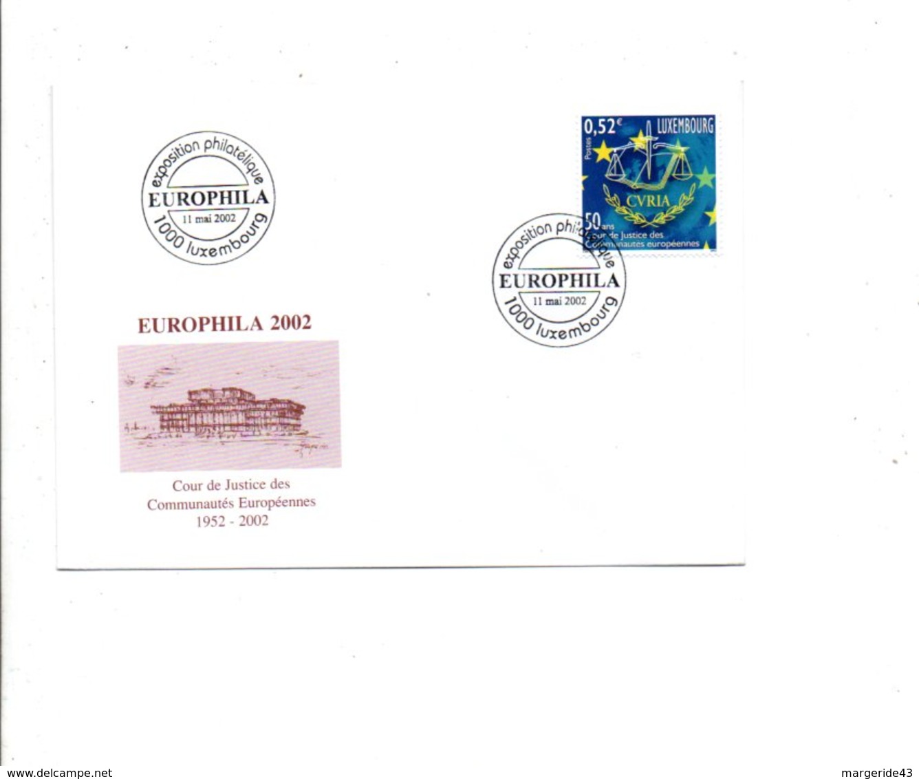 LUXEMBOURG EXPO PHILATELIQUE EUROPHILA 2002 - Franking Machines (EMA)