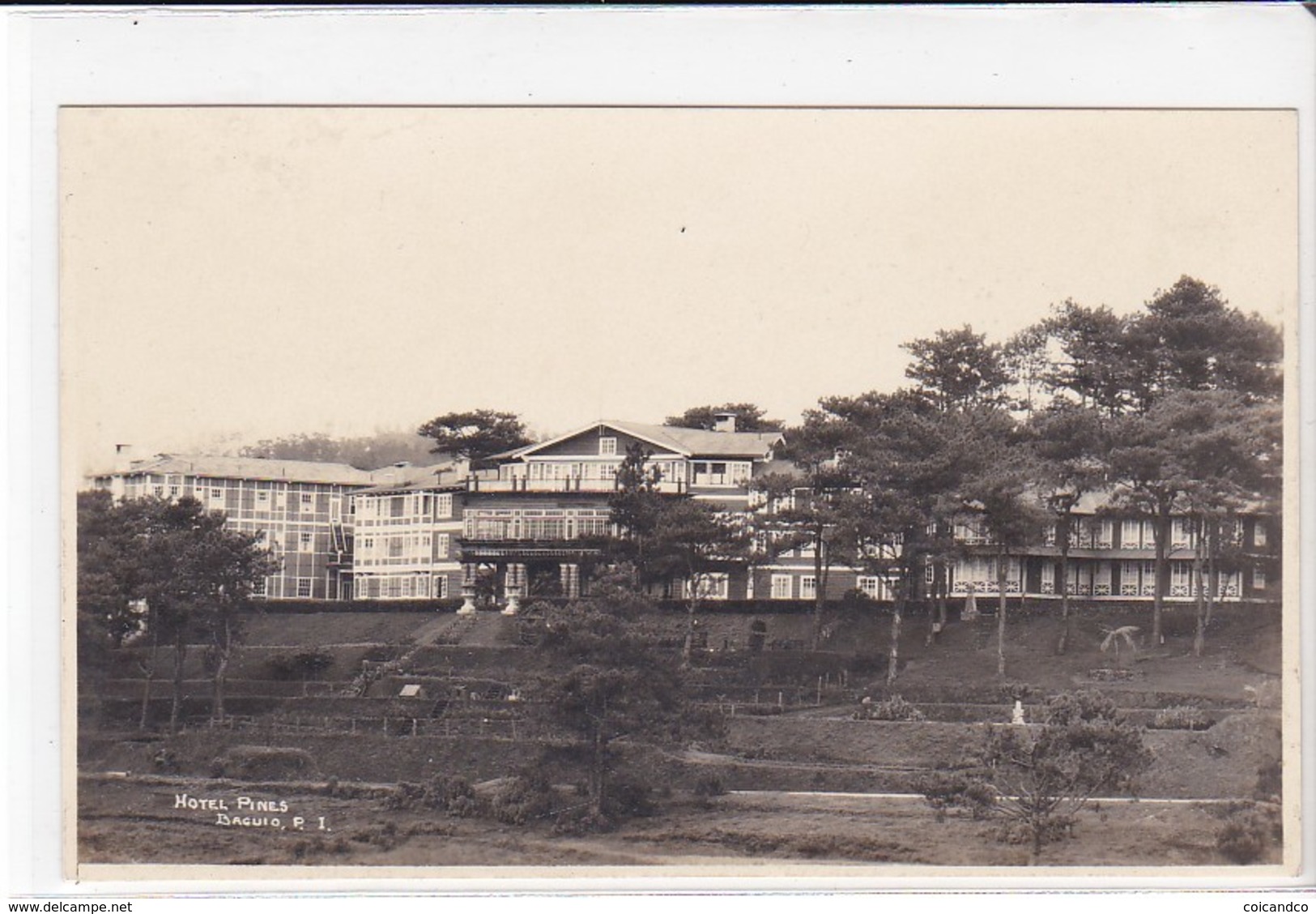 Cpa Old Photo Pc Philippines Baculo Hotel Pines - Filippijnen