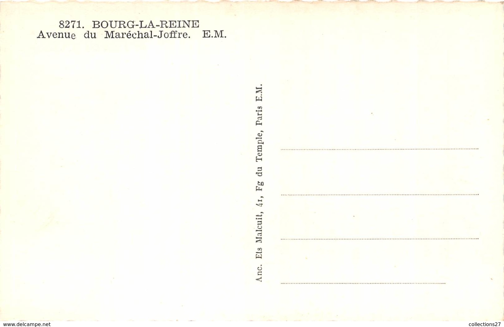 92-BOURG-LA-REINE-AVENUE DU MARECHAL-JOFFRE - Bourg La Reine