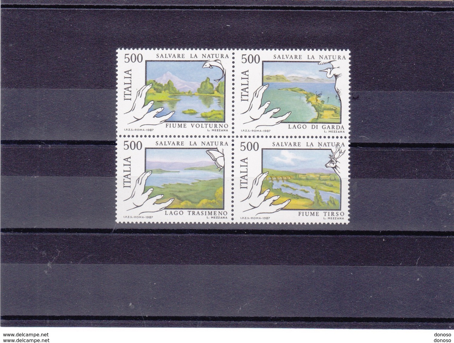 ITALIE 1987 PROTECTION DE LA NATURE Yvert 1737-1740 NEUF** MNH - 1981-90: Neufs