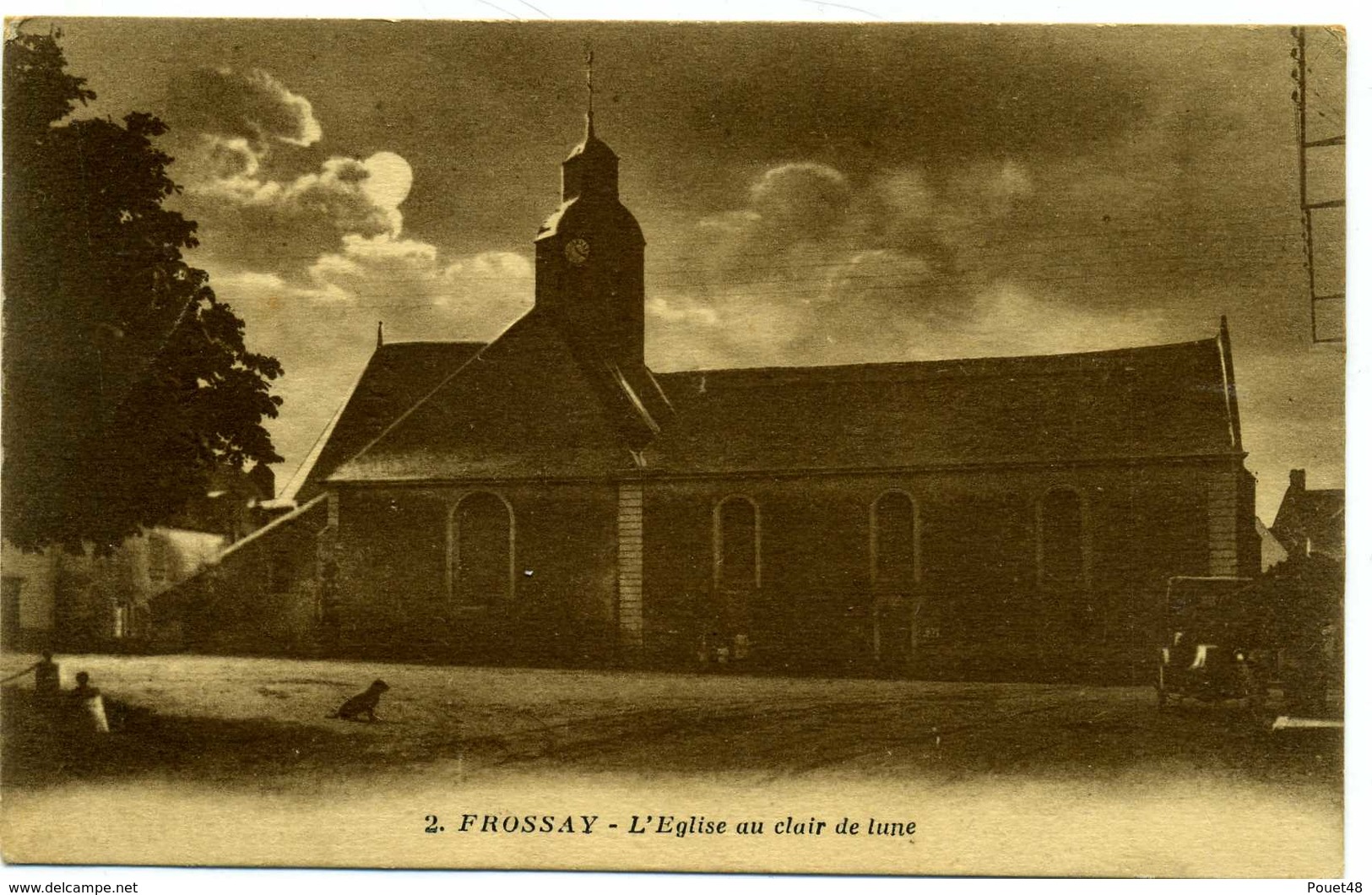 44 - FROSSAY - L'Eglise Au Clair De Lune. - Frossay