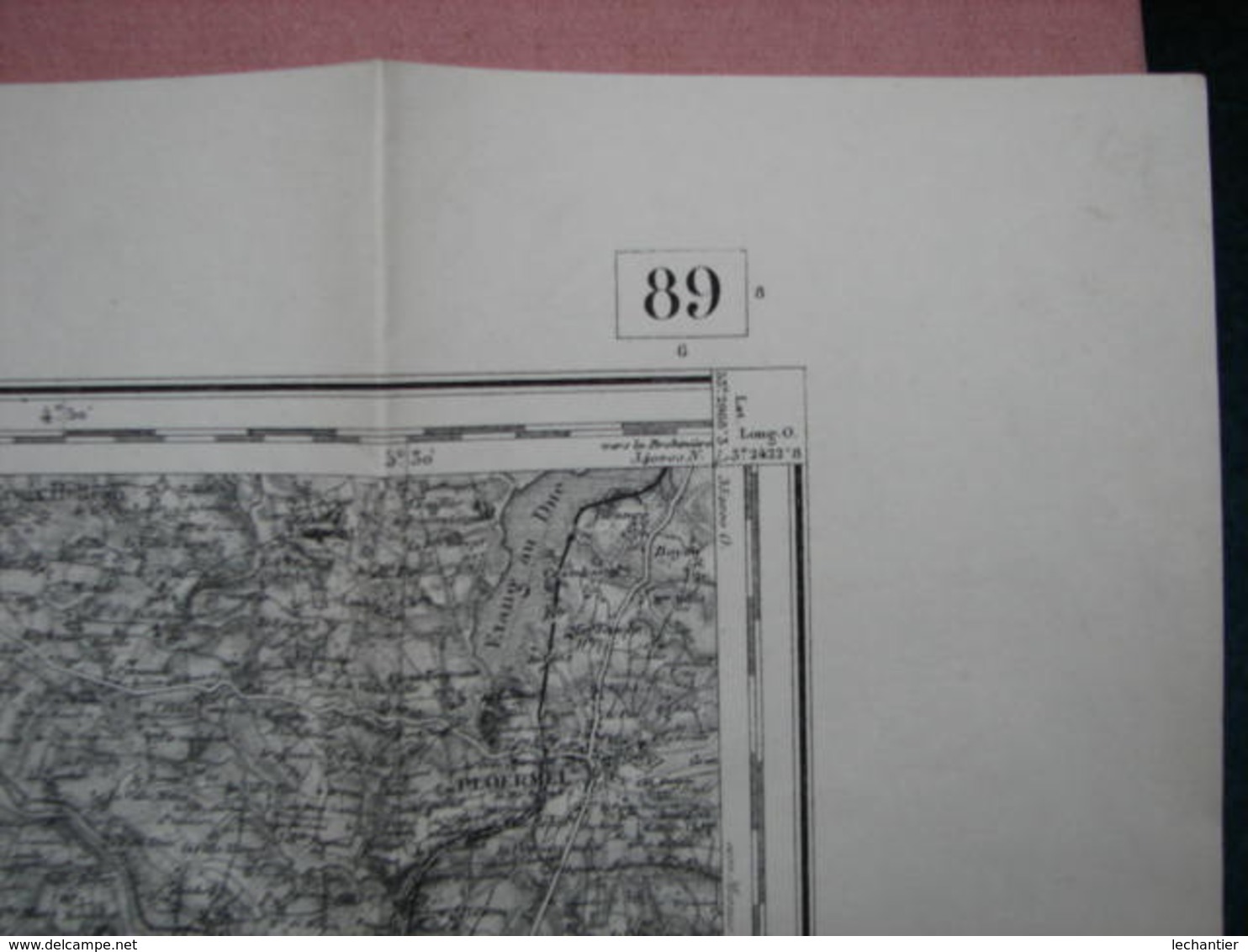 VANNES-  Carte Ancienne D'Etat Major N° 89 Vannes  Type 1889  TBE - Cartes Topographiques