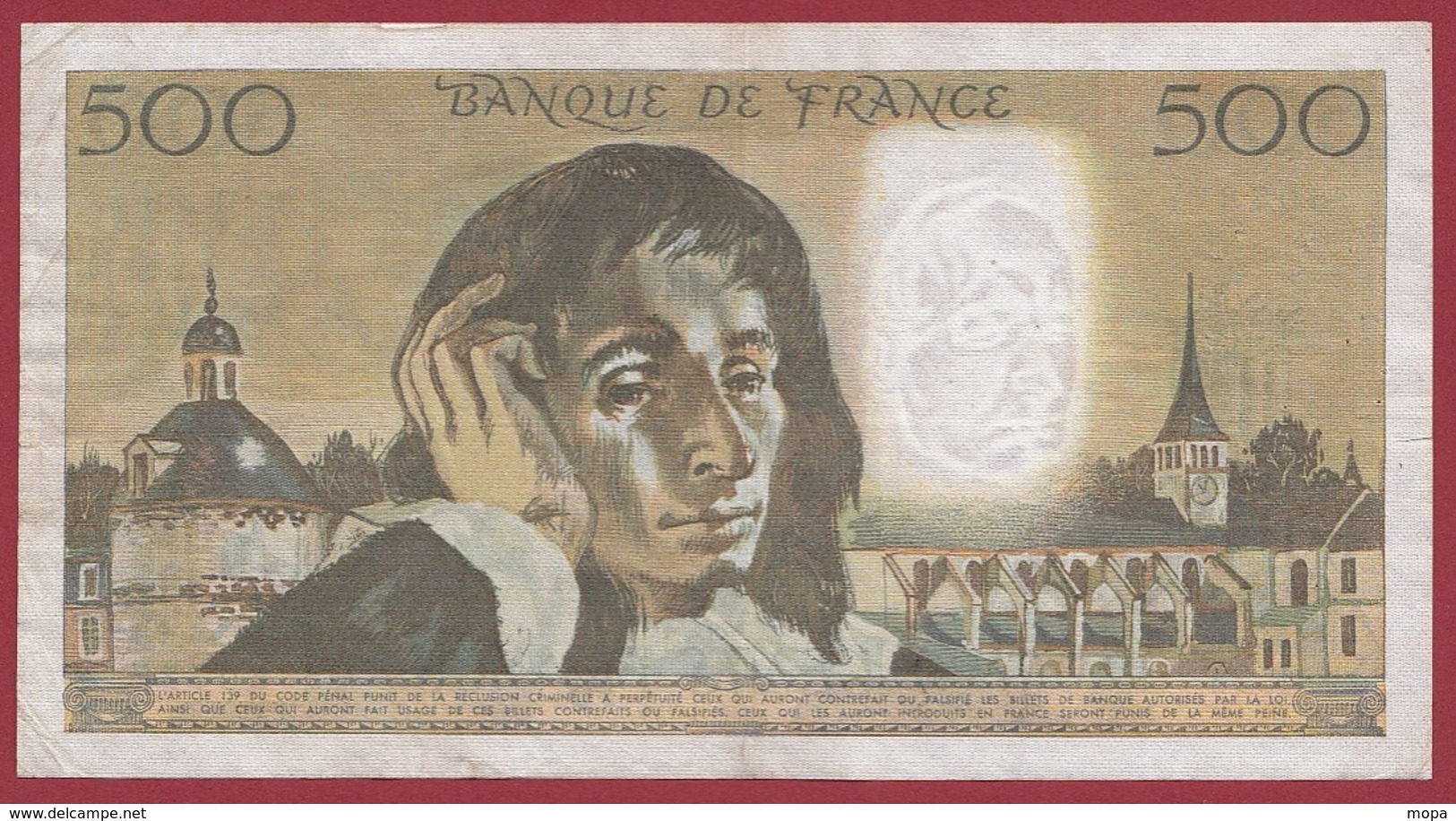 500 Francs"Pascal" Du 06/12/1973.F----TTB+---ALPH.R.38 - 500 F 1968-1993 ''Pascal''