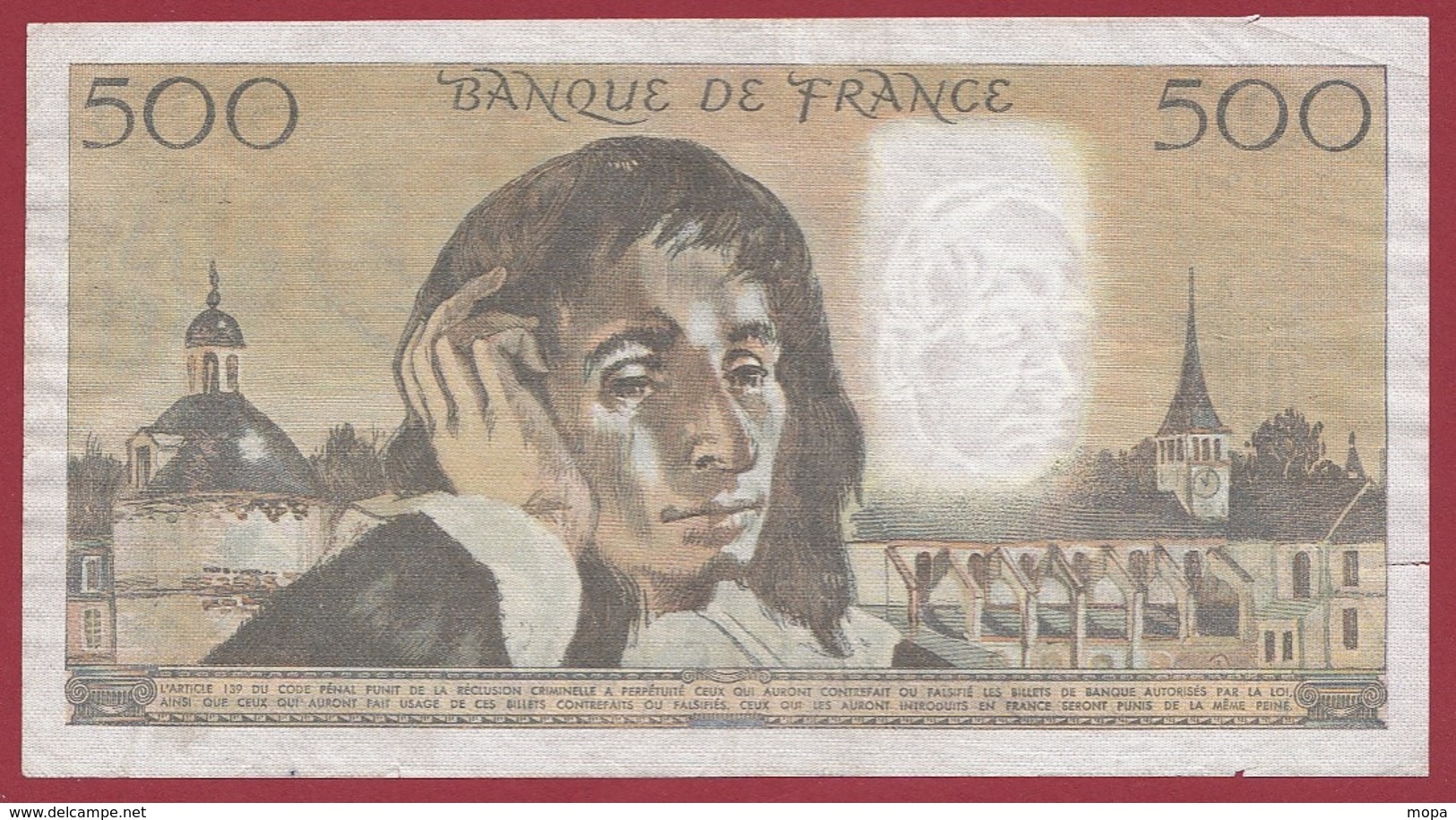500 Francs"Pascal" Du 06/11/1975.E----TTB+---ALPH.Y.54 - 500 F 1968-1993 ''Pascal''