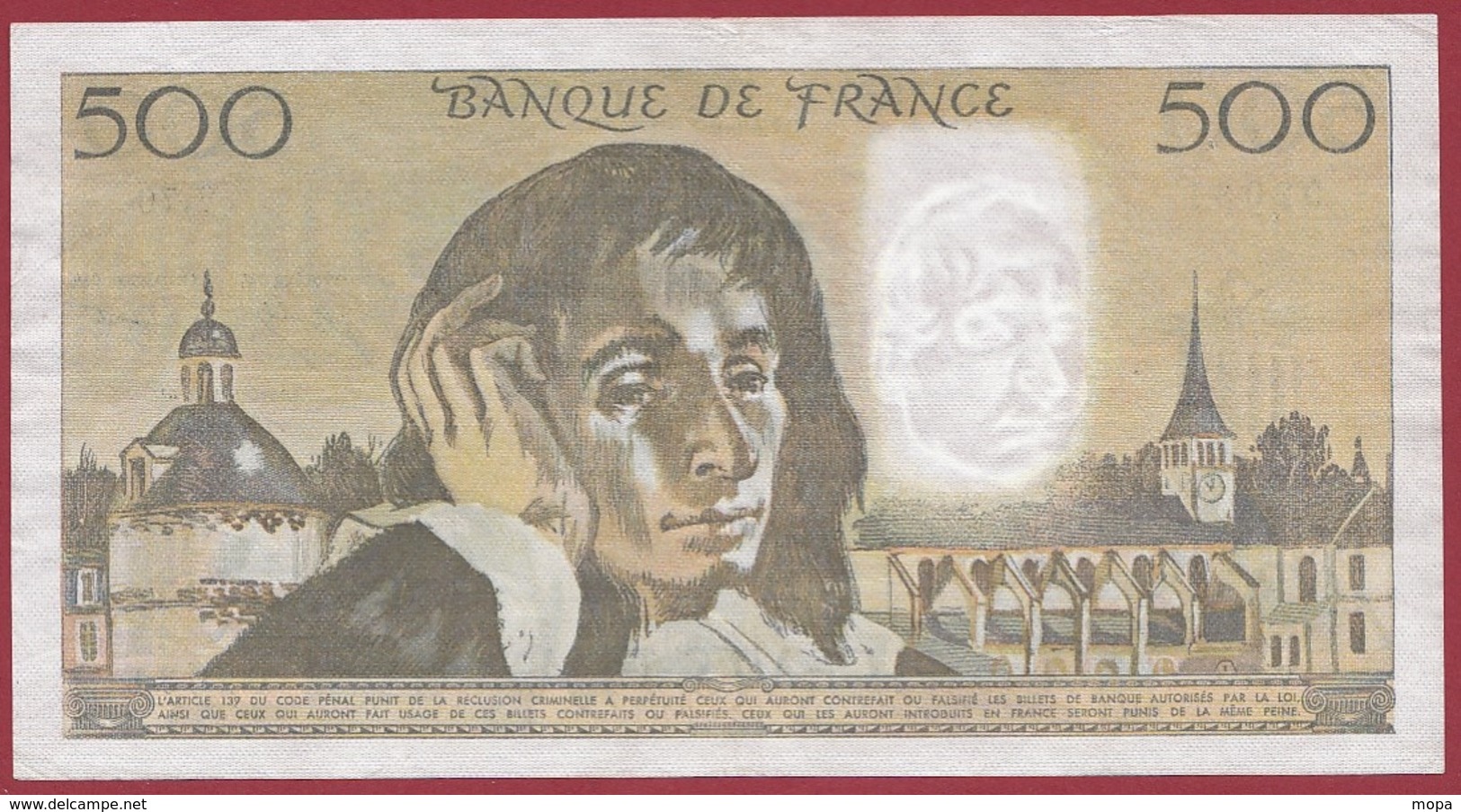 500 Francs"Pascal" Du 03/02/1977.D.----TTB+---ALPH.V.70 - 500 F 1968-1993 ''Pascal''