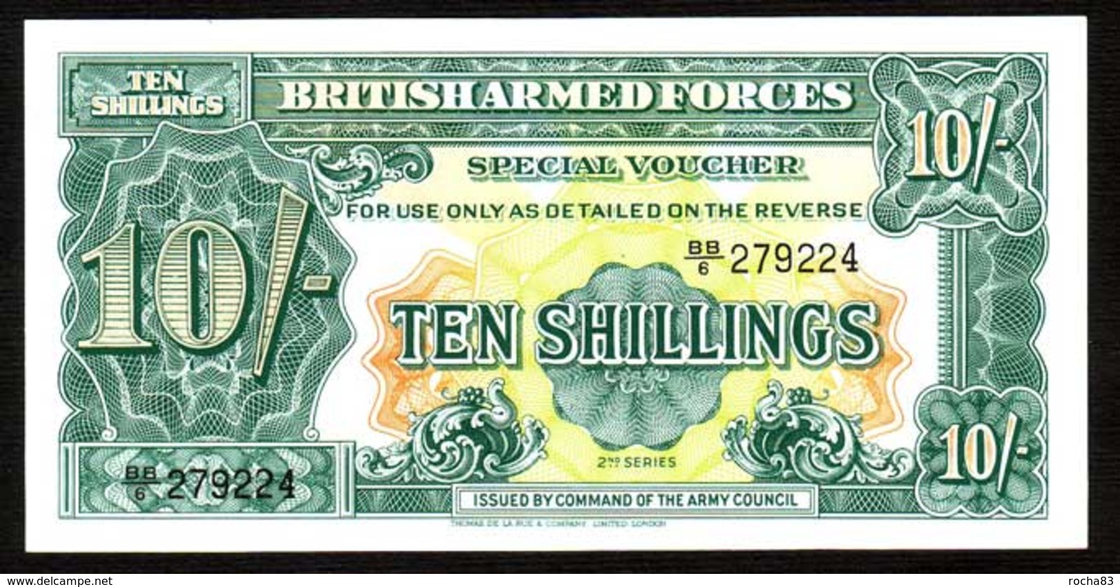 Billet ROYAUME UNI - British Armed Forces 10 Shillings 1950 -  Pick M21a - British Military Authority