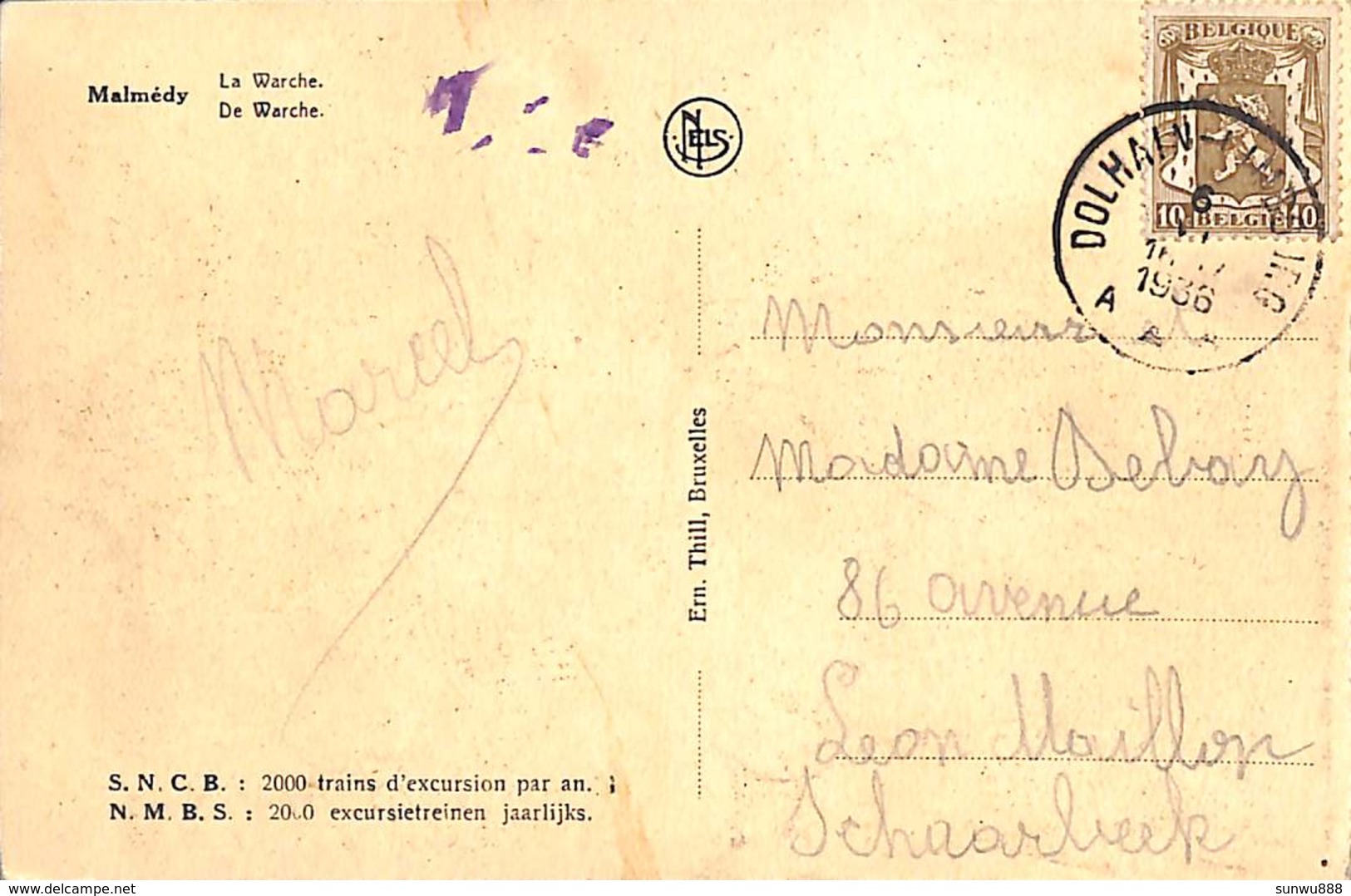 Malmedy - La Warche - SNCB (1936) - Malmedy