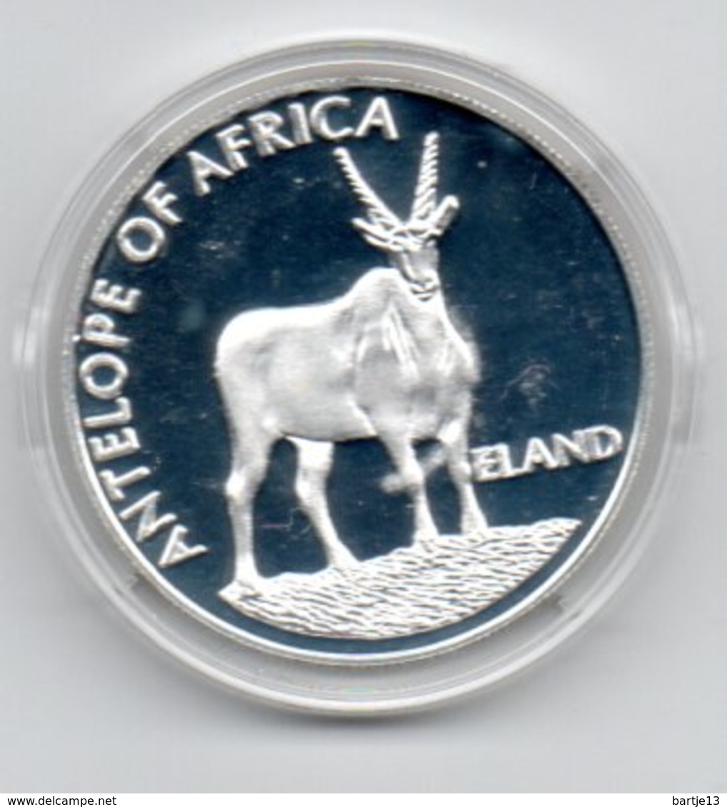 MALAWI 10 KWACHA 2003 PROOF ANTILOPE VAN AFRIKA ELAND DAMAGE ONLY ON CAPSEL - Malawi