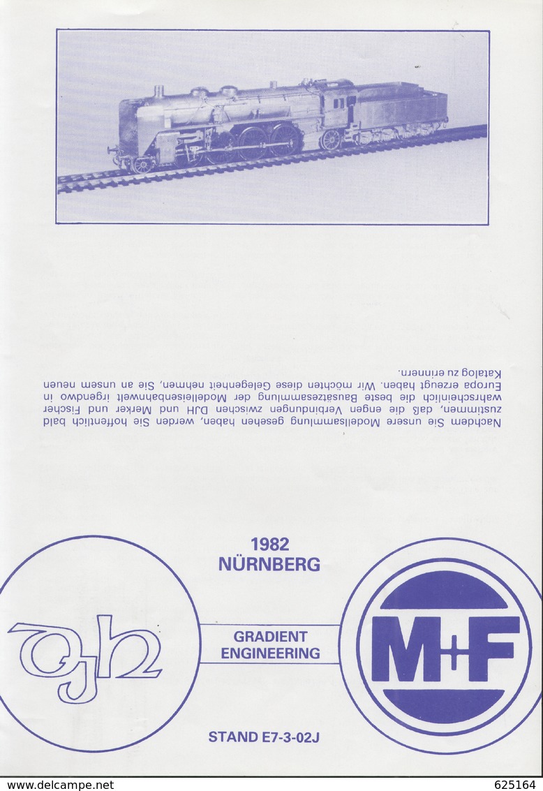 Catalogue DJH M+F Merker + Fischer 1982 Nürnberg Messe Info - Allemand