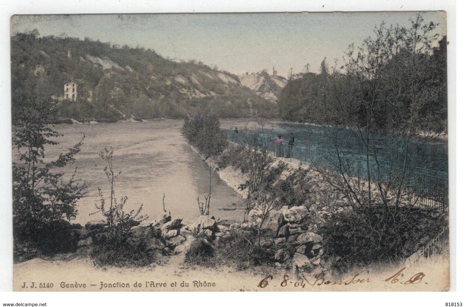 J J 5140  Genève - Jonction De L'Arve Et Du Rhône 1904 - Genève