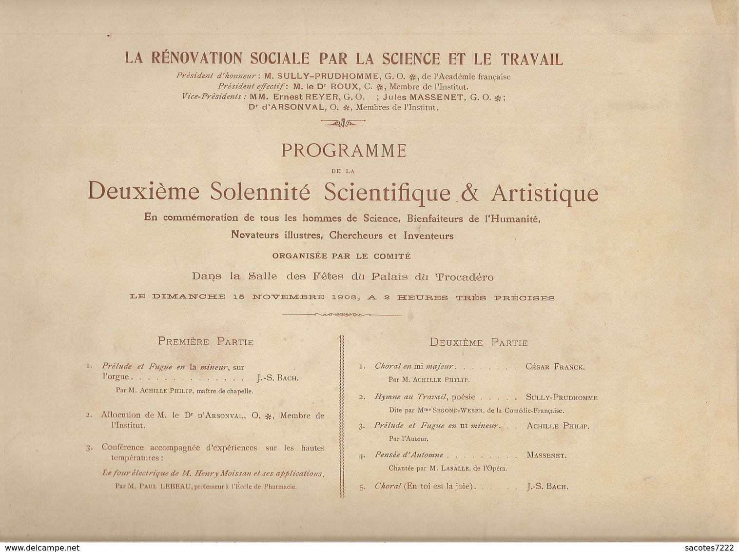 SUPERBE GRAVURE STEINLEN 1903 - FEMME NUE -  Programme De La 2ème  Solennité Scientifique Et Artistique   - (imp.VERNEAU - Estampes & Gravures